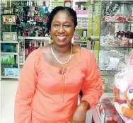  ??  ?? Mrs Kareen Morris-Miller, a loyal client of Valken’s Pharmacy.