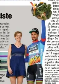  ?? FOTO BELGA ?? Sagan hield aan zijn nipte ritzege de leiderstru­i en de opvallende puntentrui (rechts) over.