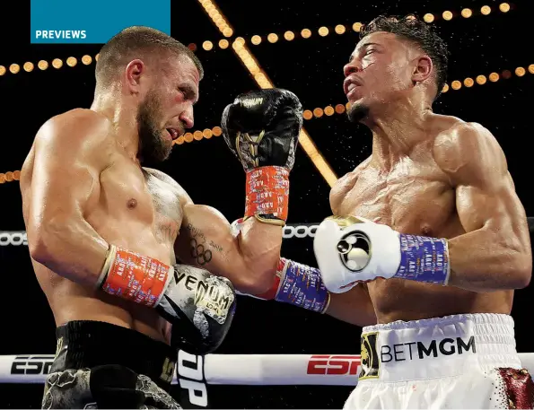  ?? Photo: AL BELLO/GETTY IMAGES ?? SWEET FIGHTING MAN: Though getting older, Lomachenko remains a sublime pot-shotter. Just ask Jamaine Ortiz