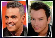  ??  ?? Tribute: Robbie Williams and Stephen Gately