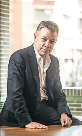  ?? / CAMILO ROZO ?? Juan Manuel Santos, la semana pasada en Bogotá.