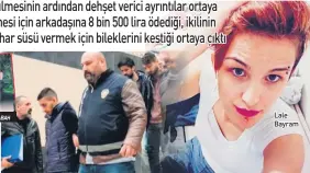  ??  ?? Lale Bayram
İki zanlının, talihsiz kadını boğarak öldürdüğü ve olaya intihar süsü vermek istediği belirlendi.