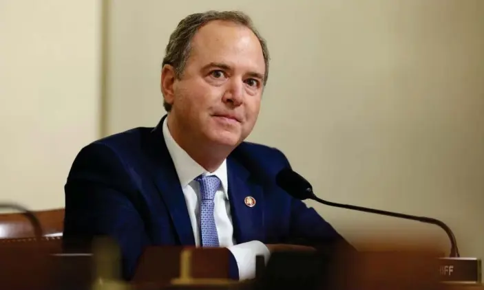  ?? Photograph: Jim Lo Scalzo/EPA ?? Adam Schiff in Washington DC. ‘We are prepared to go forward and urge the justice department to criminally prosecute anyone who does not do their lawful duty,’ he told CBS’s Face the Nation.