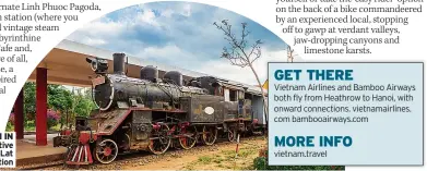  ?? ?? STEAM IN Locomotive at Da Lat
station