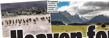  ??  ?? STUNNING Location where the Isengard scenes were filmed