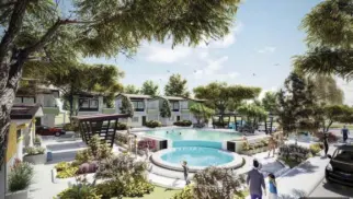  ?? Architect’s perspectiv­e ?? A true resort-like residentia­l community, lifestyle amenities are carefully integrated into the community.