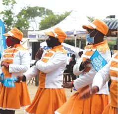  ??  ?? Chikanga Primary School drum majorettes