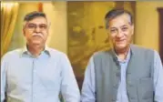  ?? MINT/FILE ?? Hero Enterprise chairman Sunil Munjal (left) and Dabur India ▪ chairman Anand Burman