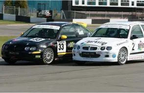  ??  ?? BTCC star Jack Goff raced in MG Trophy in 2009, winning class title