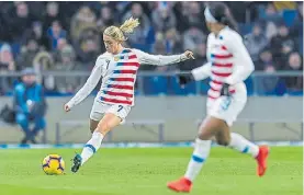  ??  ?? Líder. Estados Unidos, último campeón mundial de fútbol femenino.