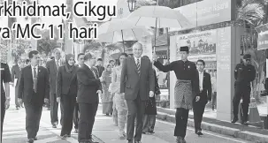  ?? — Gambar Bernama ?? PERASMIAN: Sultan Nazrin dan Tuanku Zara berangkat pada pelancaran buku ‘Yahya Ibrahim; Ikon Pendidikan Negara’ di Kampus Sultan Abdul Jalil Shah, Universiti Pendidikan Sultan Idris (UPSI), Tanjung Malim.