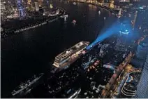  ?? VIKING CRUISES ?? The new Viking Sun docks in Shanghai for its christenin­g last month.