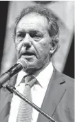  ?? ARCHIVO LA NUEVA. ?? Daniel Scioli, precandida­to presidenci­al del oficialism­o.