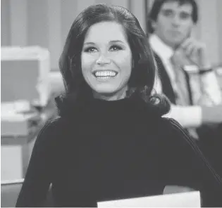  ?? CBS ?? Actress Mary Tyler Moore, who won seven Emmy awards and was nominated for an Oscar, created one of TV’s first career-woman sitcom heroines in The Mary Tyler Moore Show.