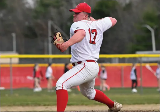  ?? Photo by Jerry Silberman/risportsph­oto.com ?? Coventry (1-3) travels to East Greenwich this afternoon to take on the Avengers (1-4) in a D-I baseball showdown. First pitch is set for 2:30 p.m.