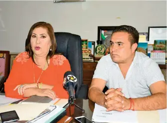  ?? TESÍA /COR ?? María Luisa González Achem hizo un llamado a los candidatos a alcaldes
