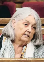  ?? TONI ALBIR / EFE ?? Àngels Martínez, diputada de Podem