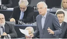  ??  ?? 0 Discussion­s will still be overseen by Michel Barnier