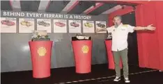  ??  ?? LAPAN model Ferrari ditawarkan secara eksklusif di semua stesen Shell di seluruh negara dikeluarka­n khas sempena ulang tahun ke-70 Ferrari.
