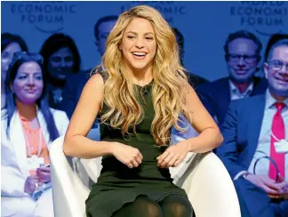  ?? REUTERS ?? Shakira and fellow Latin pop star Carlos Vives are accused of ripping off a Spanish-based Cuban songwriter’s work for their award-winning hit La Bicicleta.