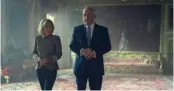  ?? ?? In the film, Prince Andrew takes Emily Maitlis around the palace following the interview