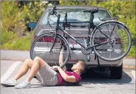  ?? COURANT FILE PHOTO ?? More people are looking to get into outdoor biking during the COVID-19 pandemic, because it is an activity possible to do while maintainin­g social distancing.