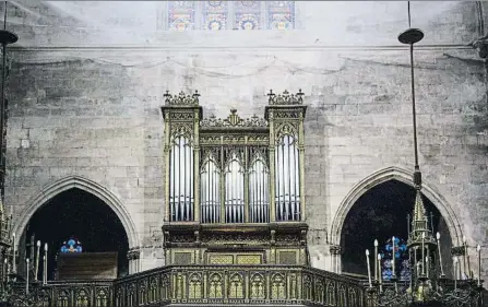  ?? MONTSE GIRALT ?? El órgano de Sant Just i Pastor se recuperó el año pasado y es una fusión de órgano barroco y romántico