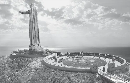  ??  ?? An artist’s rendering of the Mother Canada and Commemorat­ive Ring of True Patriot Love memorial planned for the Cabot Trail in Cape Breton. NEVER FORGOTTEN NATIONAL MEMORIAL / FACEBOOK / POSTMEDIA