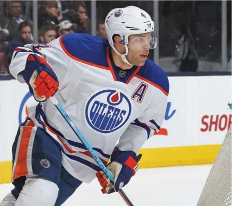  ?? CLAUS ANDERSEN/GETTY IMAGES ?? Taylor Hall admits “it’s going to be a little bit weird (being in a new uniform) . . . I can control what I can control, and that’s my play on the ice.”