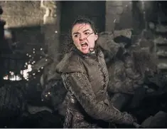  ??  ?? To the rescue: Maisie Williams as Arya Stark in Game of Thrones