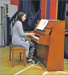  ?? 01_B13music16 ?? Nastassja Alberti performed in the advanced piano solo category earning herself the Tourist Board Cup.