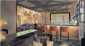  ??  ?? This illustrati­on depicts the interior of Basin Bar,, coming soon to the downtown Omni Oklahoma City. [PROVIDED]