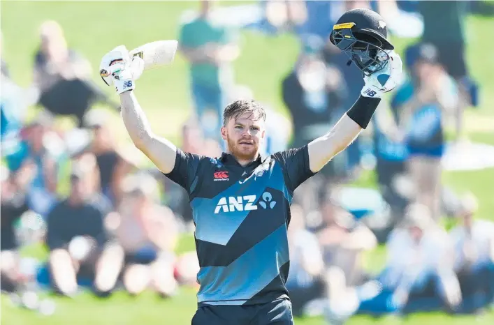  ?? Photo / Photosport ?? Glenn Phillips’ Twenty20 century against the West Indies on Sunday underlined the rare batting depth currently enjoyed by the Black Caps.