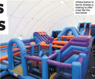  ??  ?? Inflata Nation in North Shields is looking to offer a bar like the one below