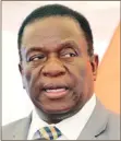  ??  ?? President Mnangagwa