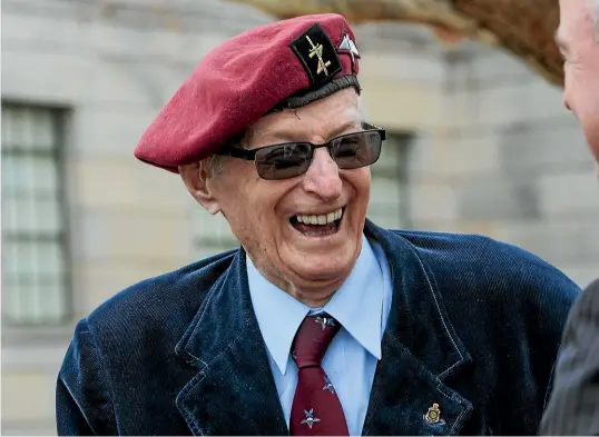  ?? FAIRFAX ?? Jack Tredrea at a Z Special unit commemorat­ion in Canberra in 2016. He was awarded the Military Medal for his World War II service.