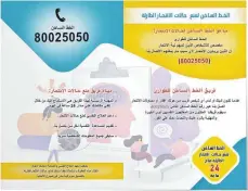  ?? ?? Flyer informiere­n in Kurdistan über die „Telephone Helpline“zur Suizidpräv­ention.