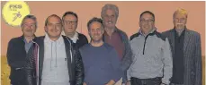  ?? FOTO: FK ?? Der Vorstand (v. links): Peter Wedam, Sven Semunovic, Heinz Hoffmann, Dominic Ziser, Heinz Dreher, Bernd Schneck, Manfred Ziser.