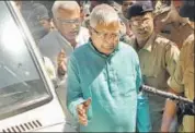  ?? HT/FILE ?? RJD president Lalu Prasad on his way to court