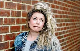  ?? INSTAGRAM ?? Louise Reay’s estranged husband claims her standup show defamed him and breached his privacy. Other comedians say the case could see the end of the venerable tradition of joking about their family members.