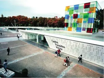  ?? CIPRIANO PASTRANO ?? Vista de la fachada del Museo Pompidou Málaga