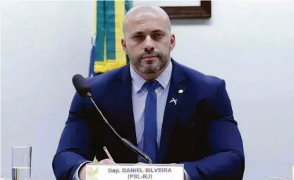  ?? 11.dez.2019/divulgação ?? O deputado Daniel Silveira, preso desde terça-feira (16) por ameaças contra ministros do Supremo Tribunal Federal em um vídeo publicado por ele nas redes sociais; Conselho de Ética discute cassação