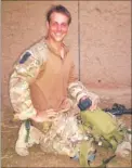  ??  ?? Tom Hughes after a tour of duty in Afghanista­n