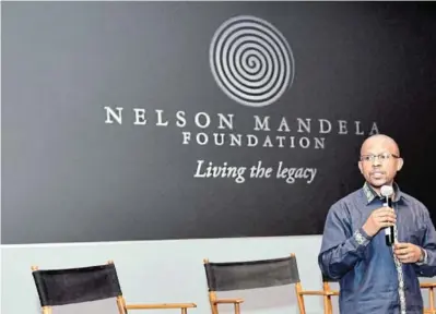  ?? /EARL GIBSON III/ GETTY IMAGES ?? Nelson Mandela Foundation CEO Sello Hatang.