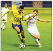  ?? (Photo Frank Muller) ?? À l’image d’un excellent Palhares, le Sporting Toulon traverse une bonne passe. À confirmer ce soir absolument...