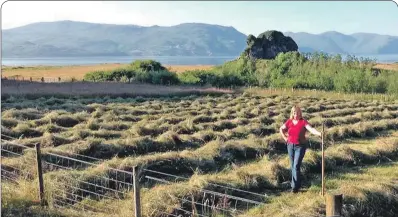  ??  ?? Gilly Dixon-Spain and her husband Roger farm on the isle of Lismore.