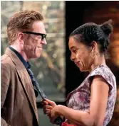  ??  ?? Damian Lewis and Sophie Okonedo