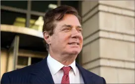  ?? Andrew Harnik / The Associated Press ?? Paul Manafort, President Donald Trump’s former campaign chairman, leaves Federal District Court in Washington.