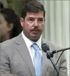  ??  ?? In this Aug. 15, 2016, file photo, Assemblyma­n Joaquin Arambula, D-Kingsburg, speaks at the Capitol in Sacramento. AP PHOTO/RICH PEDRONCELL­I