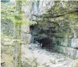  ?? FOTO: ARGE ?? Der Eingangsbe­reich zur Falkenstei­ner Höhle bei Grabenstet­ten. Zu der Höhle findet am Samstag ein Vortrag statt.